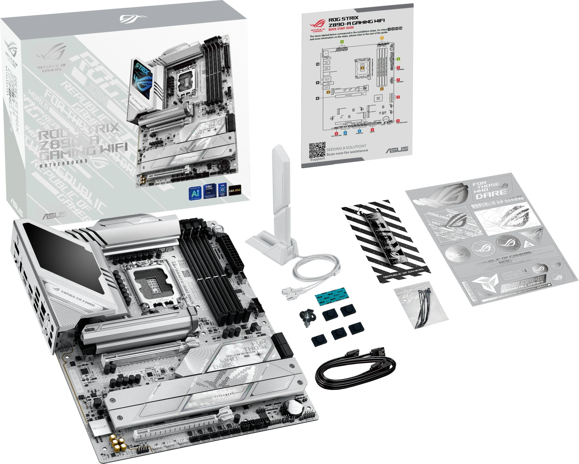 Материнская плата Asus ROG STRIX Z890-A GAMING WIFI Soc-1851 Intel Z890 4xDDR5 ATX AC`97 8ch(7.1) 2.5Gg RAID+HDMI+DP — миниатюра 12