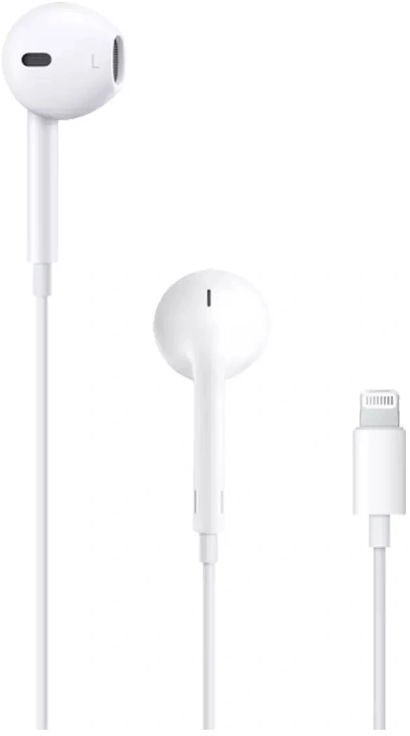 Гарнитура вкладыши Apple EarPods A1748 1.1м белый проводные в ушной раковине (MWTY3ZM/A) — фото 1