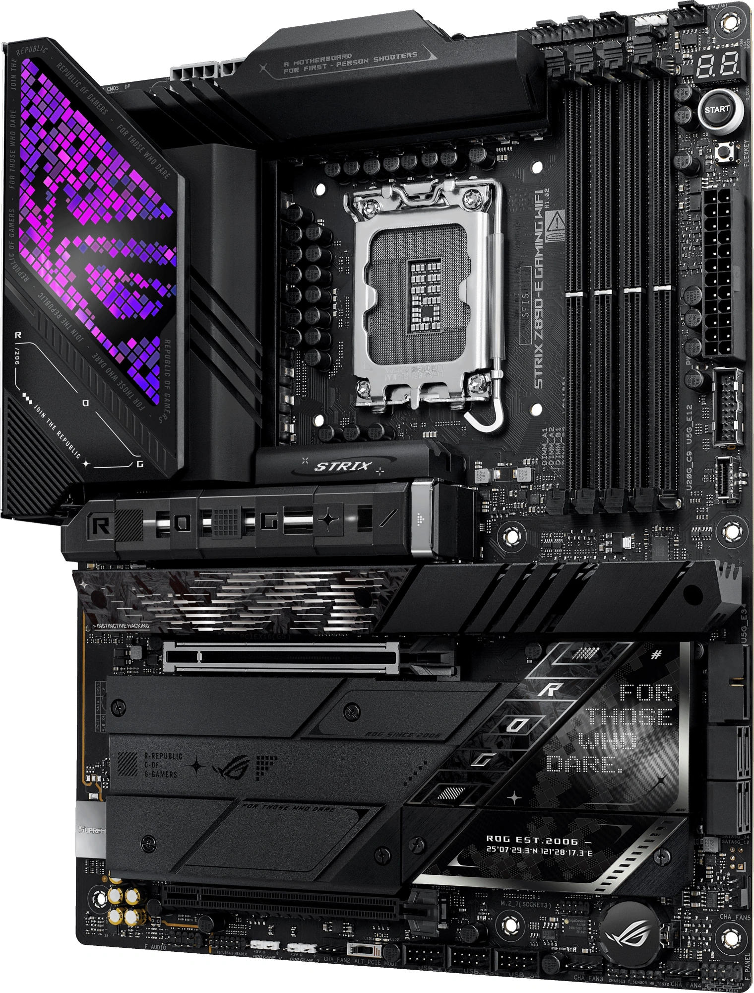 Материнская плата Asus ROG STRIX Z890-E GAMING WIFI Soc-1851 Intel Z890 4xDDR5 ATX AC`97 8ch(7.1) 5Gigabit RAID+HDMI+DP — миниатюра 2
