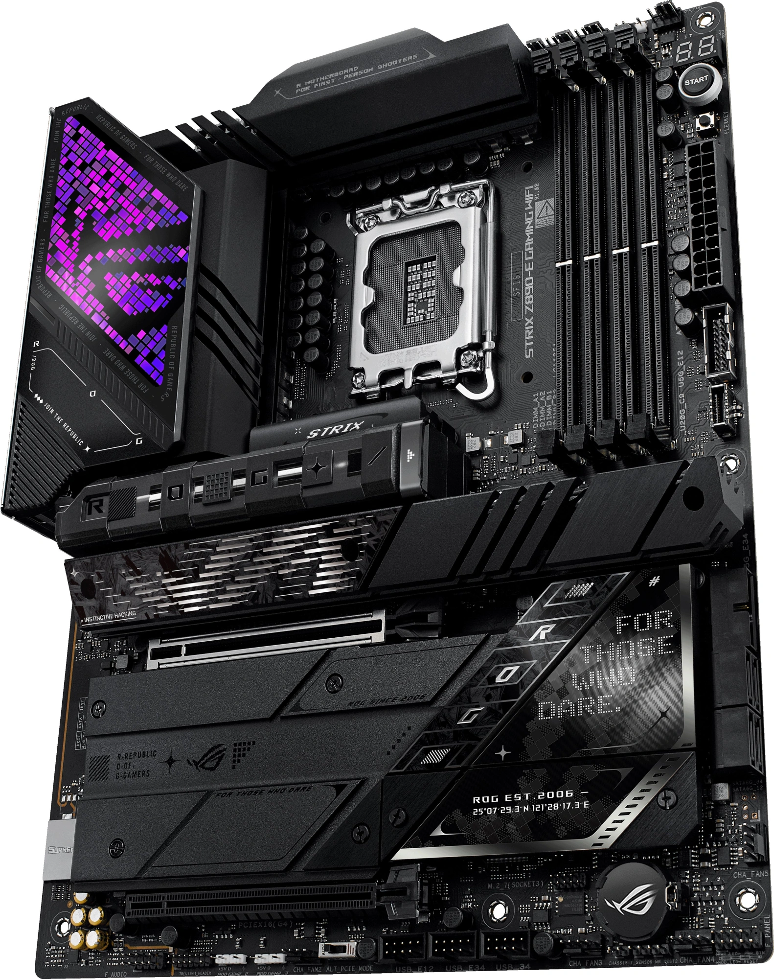 Материнская плата Asus ROG STRIX Z890-E GAMING WIFI Soc-1851 Intel Z890 4xDDR5 ATX AC`97 8ch(7.1) 5Gigabit RAID+HDMI+DP — миниатюра 4