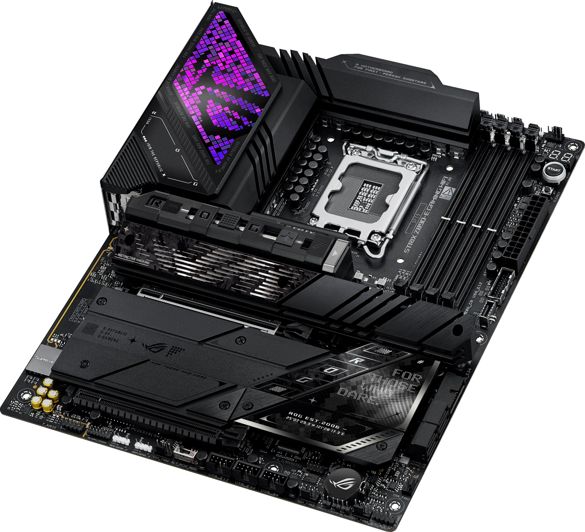 Материнская плата Asus ROG STRIX Z890-E GAMING WIFI Soc-1851 Intel Z890 4xDDR5 ATX AC`97 8ch(7.1) 5Gigabit RAID+HDMI+DP — миниатюра 5