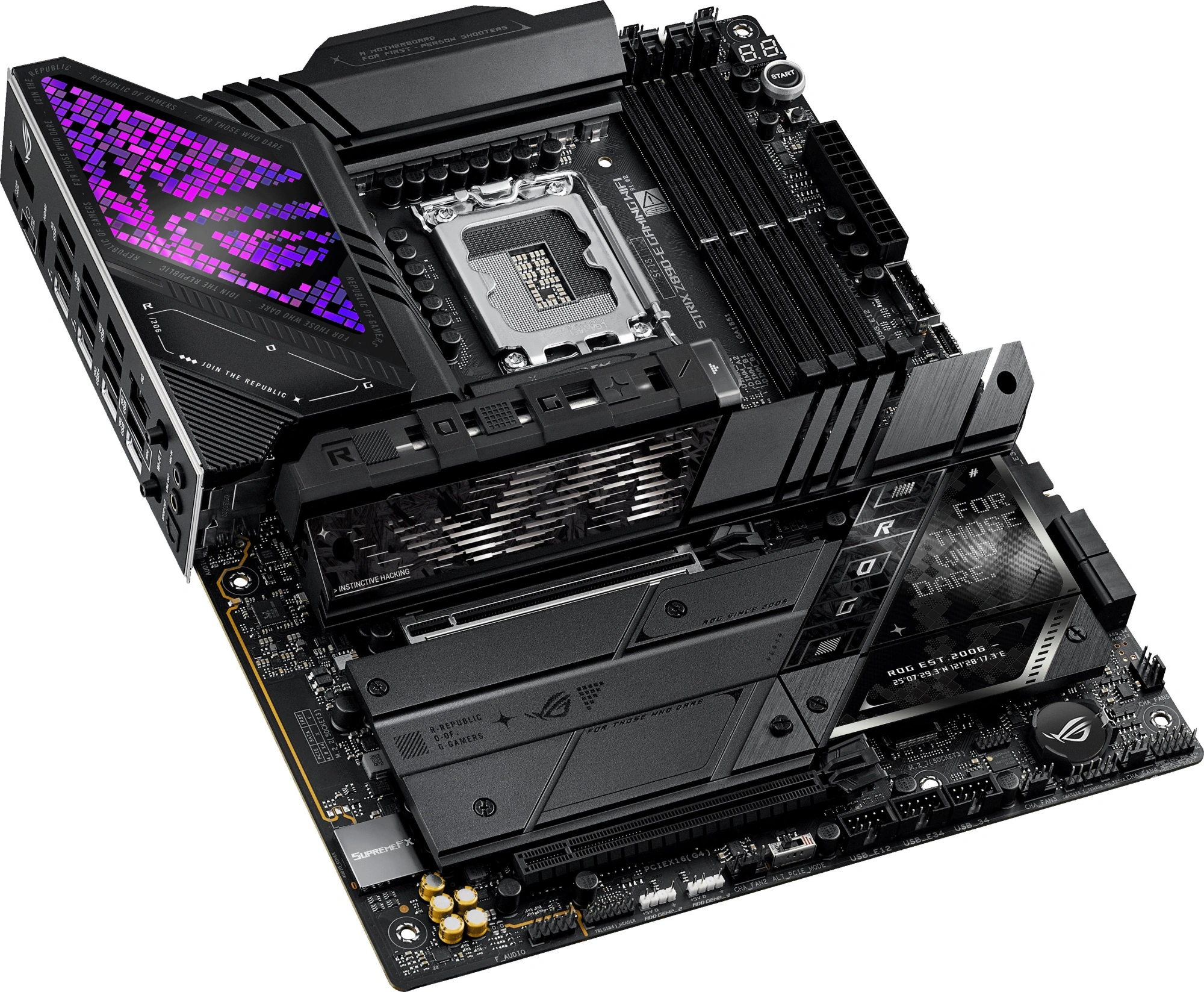 Материнская плата Asus ROG STRIX Z890-E GAMING WIFI Soc-1851 Intel Z890 4xDDR5 ATX AC`97 8ch(7.1) 5Gigabit RAID+HDMI+DP — миниатюра 7