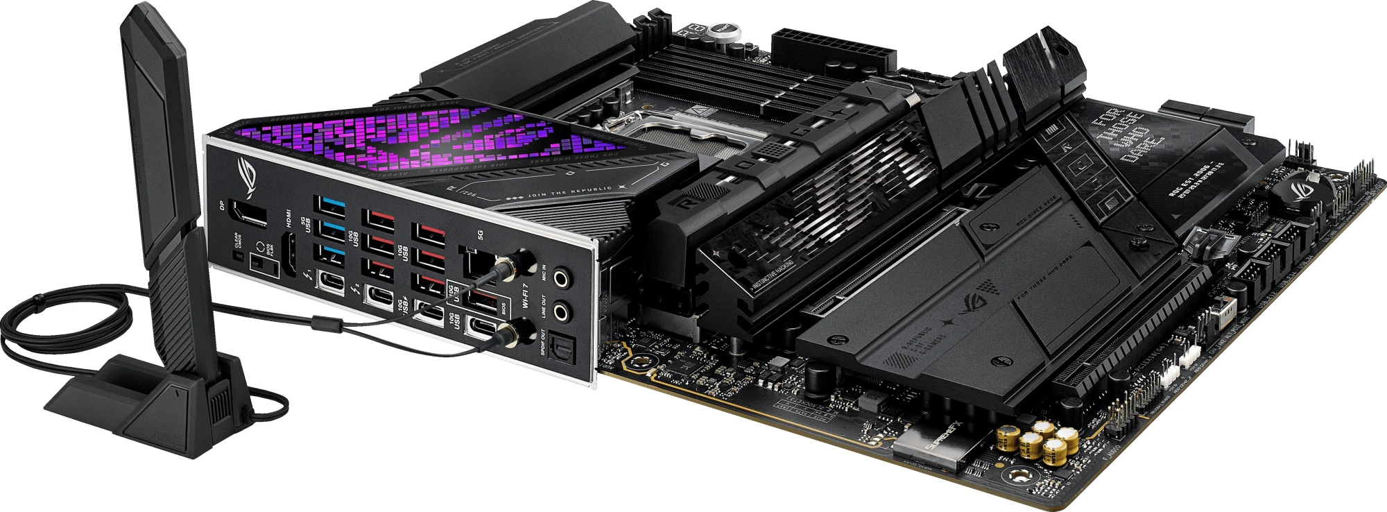 Материнская плата Asus ROG STRIX Z890-E GAMING WIFI Soc-1851 Intel Z890 4xDDR5 ATX AC`97 8ch(7.1) 5Gigabit RAID+HDMI+DP — миниатюра 11