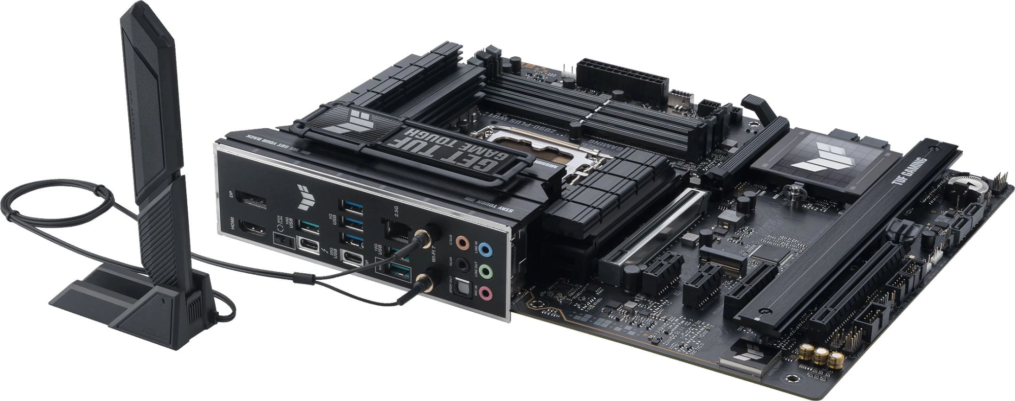 Материнская плата Asus TUF GAMING Z890-PLUS WIFI Soc-1851 Intel Z890 4xDDR5 ATX AC`97 8ch(7.1) 2.5Gg RAID+HDMI+DP — миниатюра 9