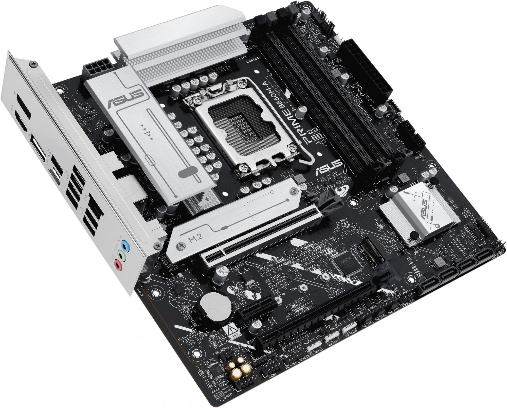 Материнская плата Asus PRIME B860M-A-CSM Soc-1851 Intel B860 4xDDR5 mATX AC`97 8ch(7.1) 2.5Gg RAID+HDMI+DP — миниатюра 7