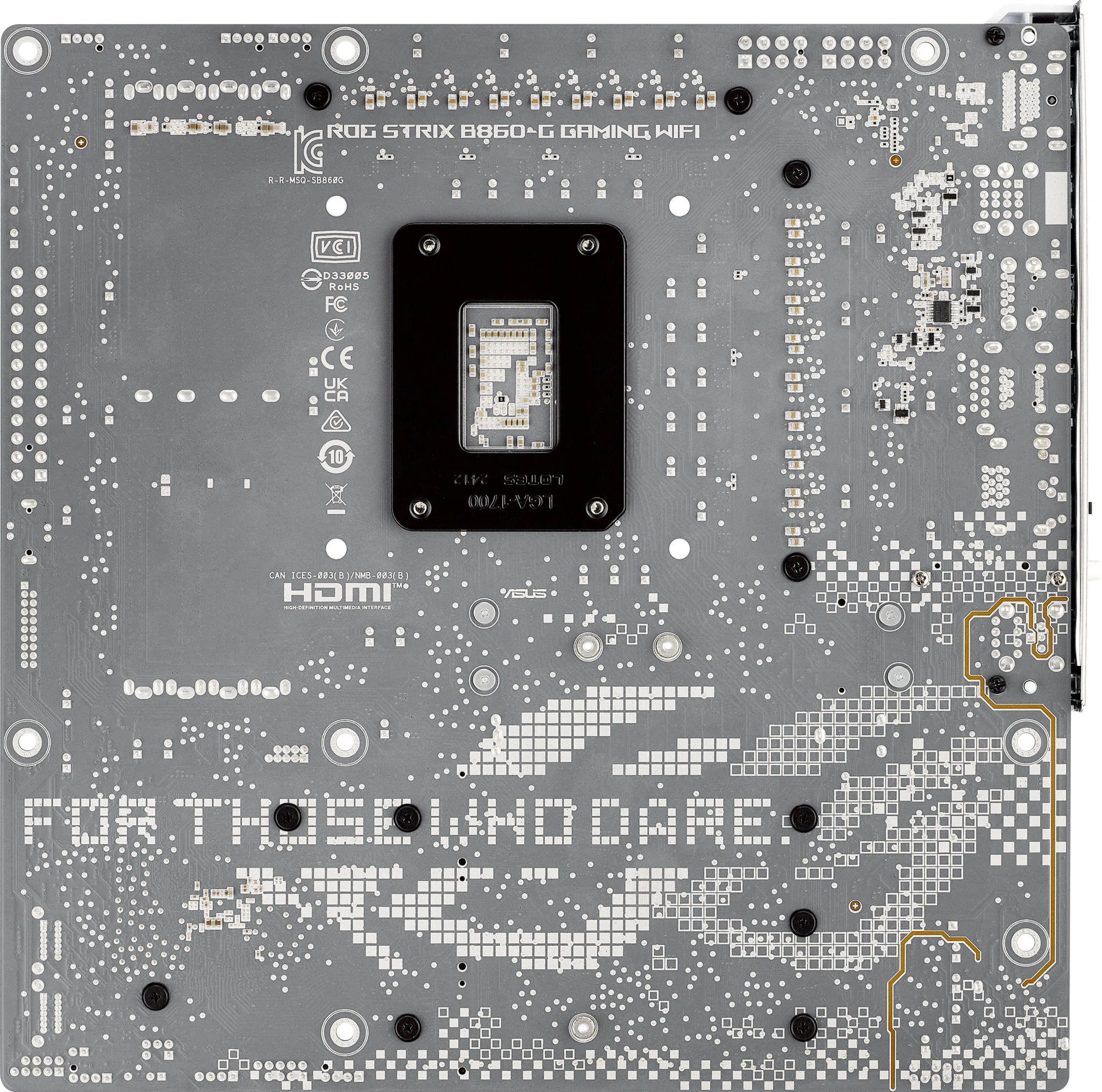 Материнская плата Asus ROG STRIX B860-G GAMING WIFI Soc-1851 Intel B860 4xDDR5 mATX AC`97 8ch(7.1) 2.5Gg RAID+HDMI+DP — миниатюра 8