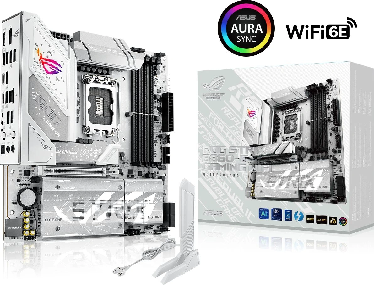 Материнская плата Asus ROG STRIX B860-G GAMING WIFI Soc-1851 Intel B860 4xDDR5 mATX AC`97 8ch(7.1) 2.5Gg RAID+HDMI+DP — миниатюра 10