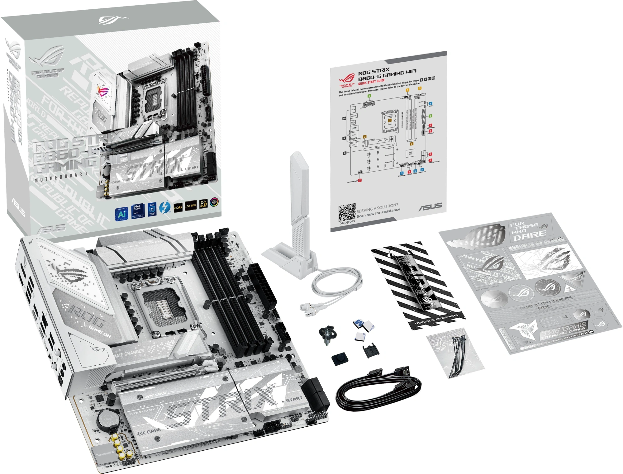 Материнская плата Asus ROG STRIX B860-G GAMING WIFI Soc-1851 Intel B860 4xDDR5 mATX AC`97 8ch(7.1) 2.5Gg RAID+HDMI+DP — миниатюра 11