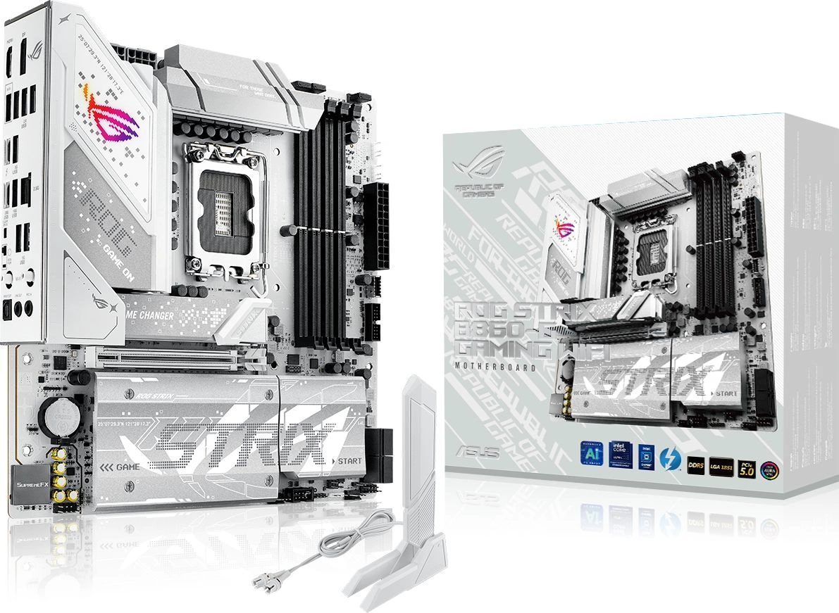 Материнская плата Asus ROG STRIX B860-G GAMING WIFI Soc-1851 Intel B860 4xDDR5 mATX AC`97 8ch(7.1) 2.5Gg RAID+HDMI+DP — миниатюра 12