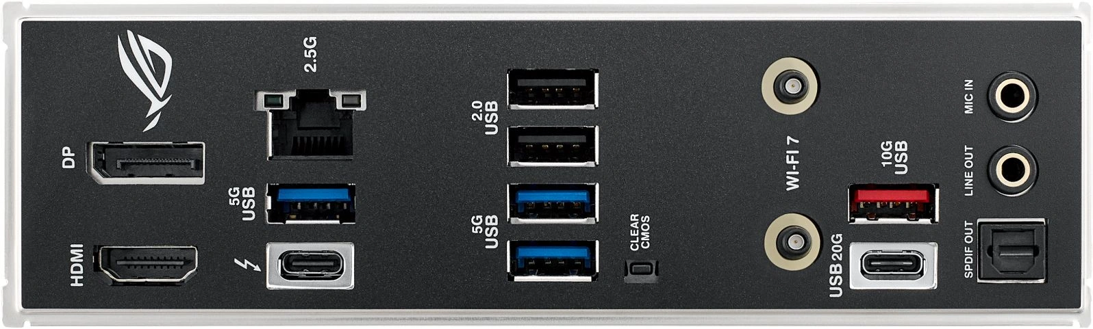 Материнская плата Asus ROG STRIX B860-I GAMING WIFI Soc-1851 Intel B860 2xDDR5 mini-ITX AC`97 8ch(7.1) 2.5Gg RAID+HDMI+DP — миниатюра 7