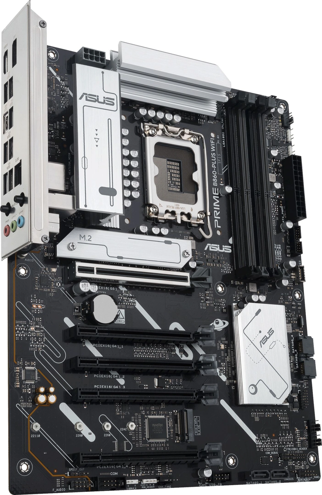 Материнская плата Asus PRIME B860-PLUS WIFI Soc-1851 Intel B860 4xDDR5 ATX AC`97 8ch(7.1) 2.5Gg RAID+HDMI+DP — миниатюра 5