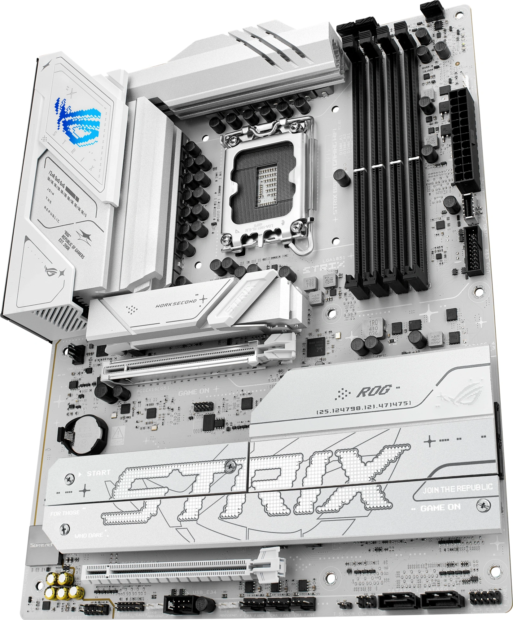 Материнская плата Asus ROG STRIX B860-A GAMING WIFI Soc-1851 Intel B860 4xDDR5 ATX AC`97 8ch(7.1) 2.5Gg RAID+HDMI+DP — миниатюра 3