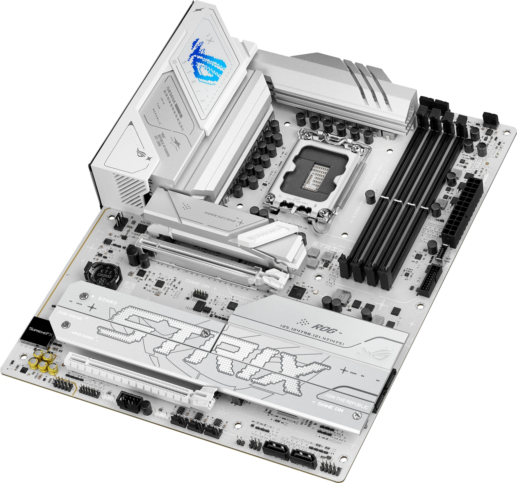 Материнская плата Asus ROG STRIX B860-A GAMING WIFI Soc-1851 Intel B860 4xDDR5 ATX AC`97 8ch(7.1) 2.5Gg RAID+HDMI+DP — миниатюра 5