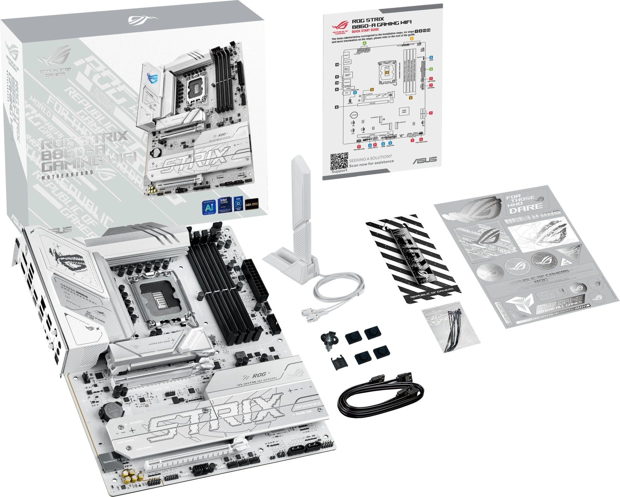Материнская плата Asus ROG STRIX B860-A GAMING WIFI Soc-1851 Intel B860 4xDDR5 ATX AC`97 8ch(7.1) 2.5Gg RAID+HDMI+DP — миниатюра 14