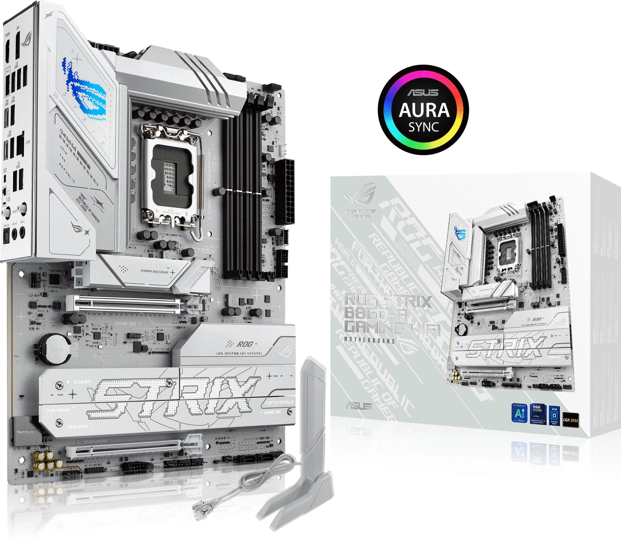 Материнская плата Asus ROG STRIX B860-A GAMING WIFI Soc-1851 Intel B860 4xDDR5 ATX AC`97 8ch(7.1) 2.5Gg RAID+HDMI+DP — миниатюра 15