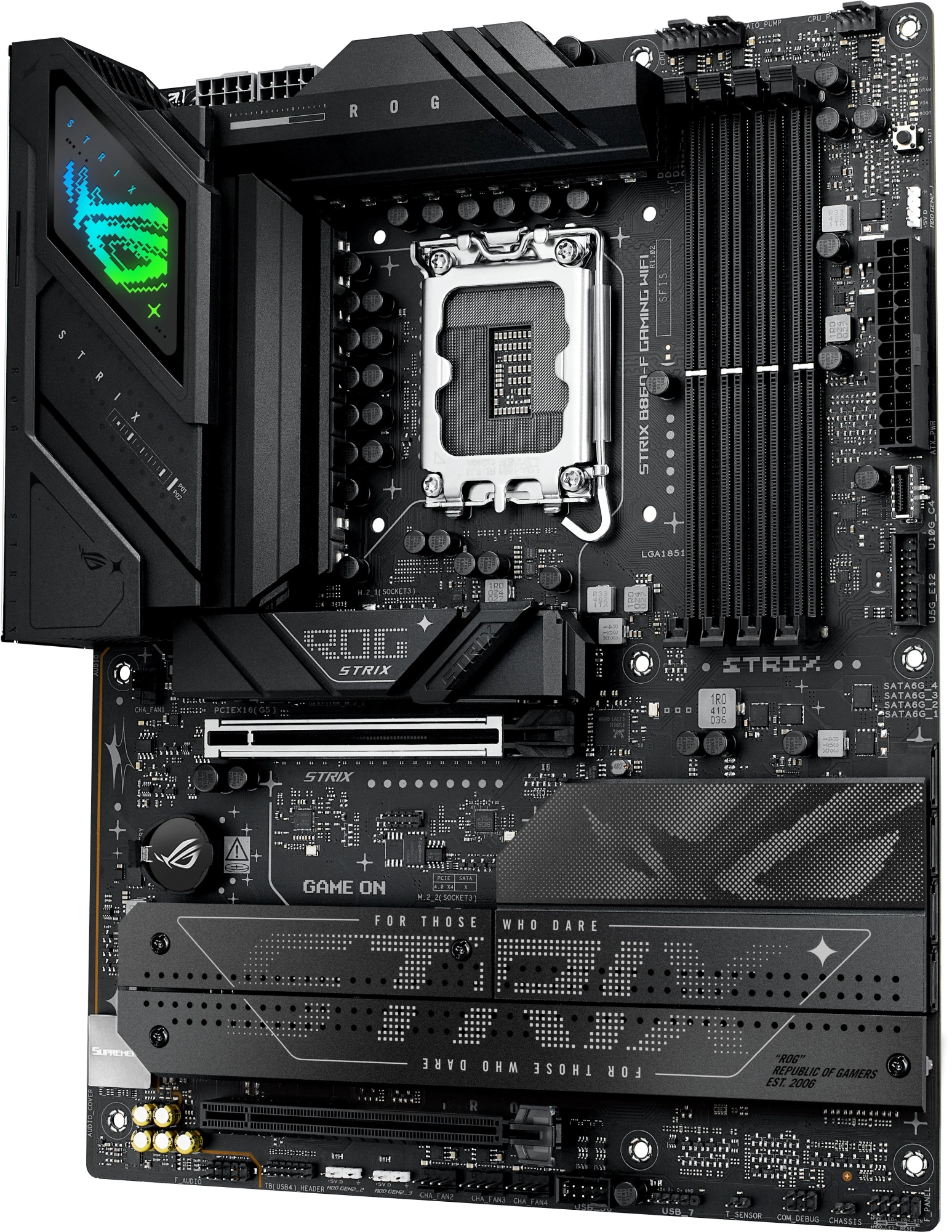 Материнская плата Asus ROG STRIX B860-F GAMING WIFI Soc-1851 Intel B860 4xDDR5 ATX AC`97 8ch(7.1) 2.5Gg RAID+HDMI — миниатюра 2