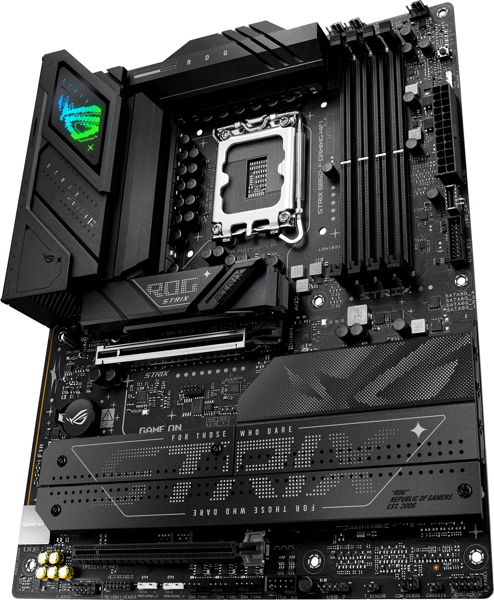 Материнская плата Asus ROG STRIX B860-F GAMING WIFI Soc-1851 Intel B860 4xDDR5 ATX AC`97 8ch(7.1) 2.5Gg RAID+HDMI — миниатюра 3