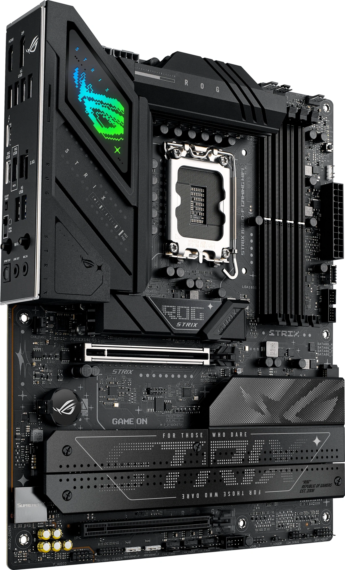 Материнская плата Asus ROG STRIX B860-F GAMING WIFI Soc-1851 Intel B860 4xDDR5 ATX AC`97 8ch(7.1) 2.5Gg RAID+HDMI — миниатюра 4