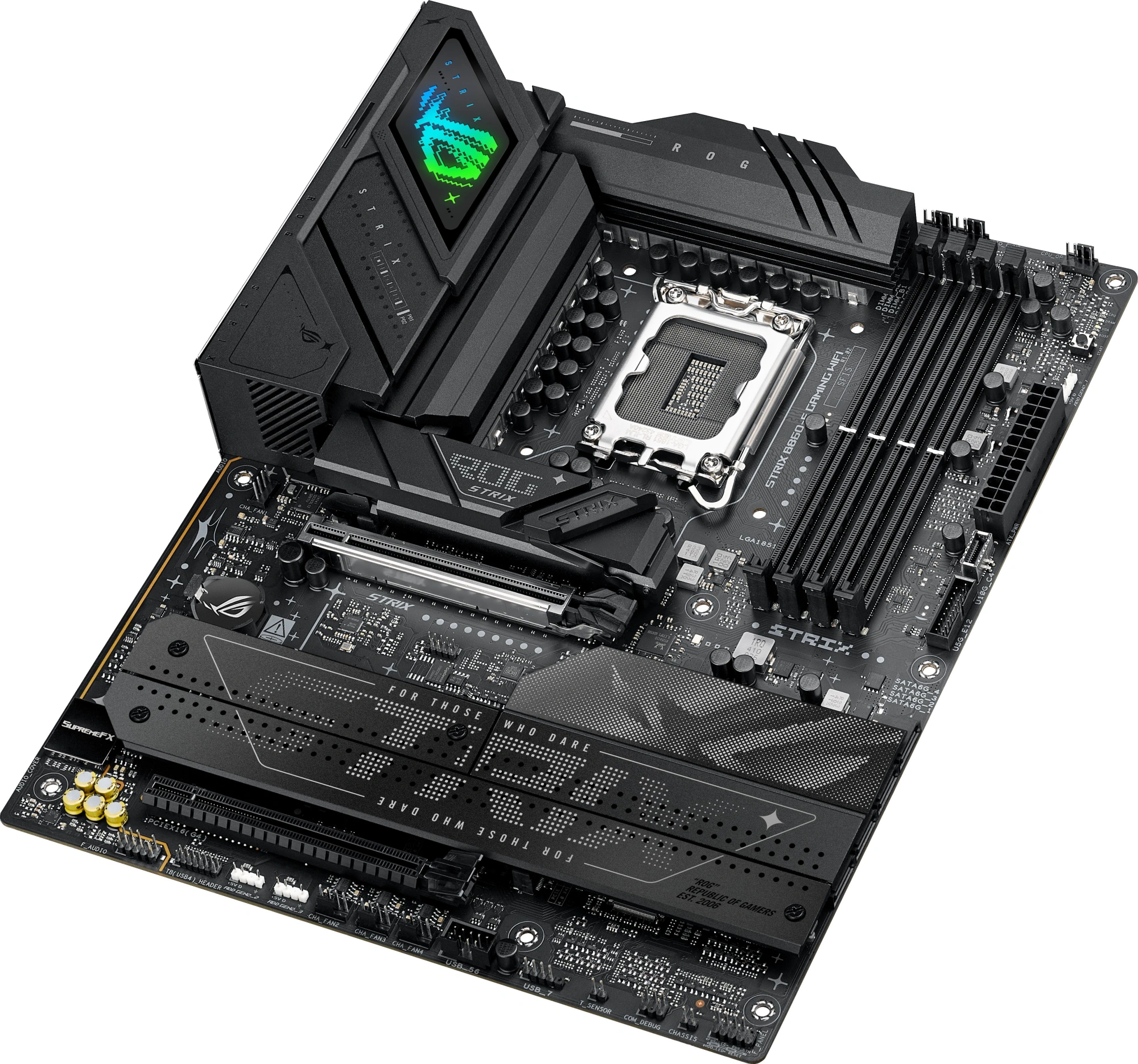 Материнская плата Asus ROG STRIX B860-F GAMING WIFI Soc-1851 Intel B860 4xDDR5 ATX AC`97 8ch(7.1) 2.5Gg RAID+HDMI — миниатюра 6