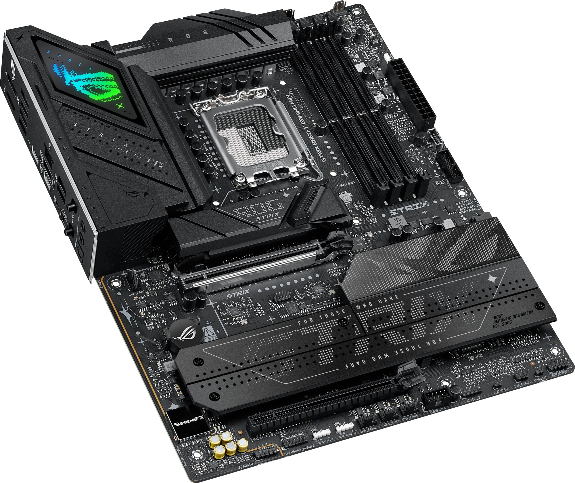 Материнская плата Asus ROG STRIX B860-F GAMING WIFI Soc-1851 Intel B860 4xDDR5 ATX AC`97 8ch(7.1) 2.5Gg RAID+HDMI — миниатюра 7