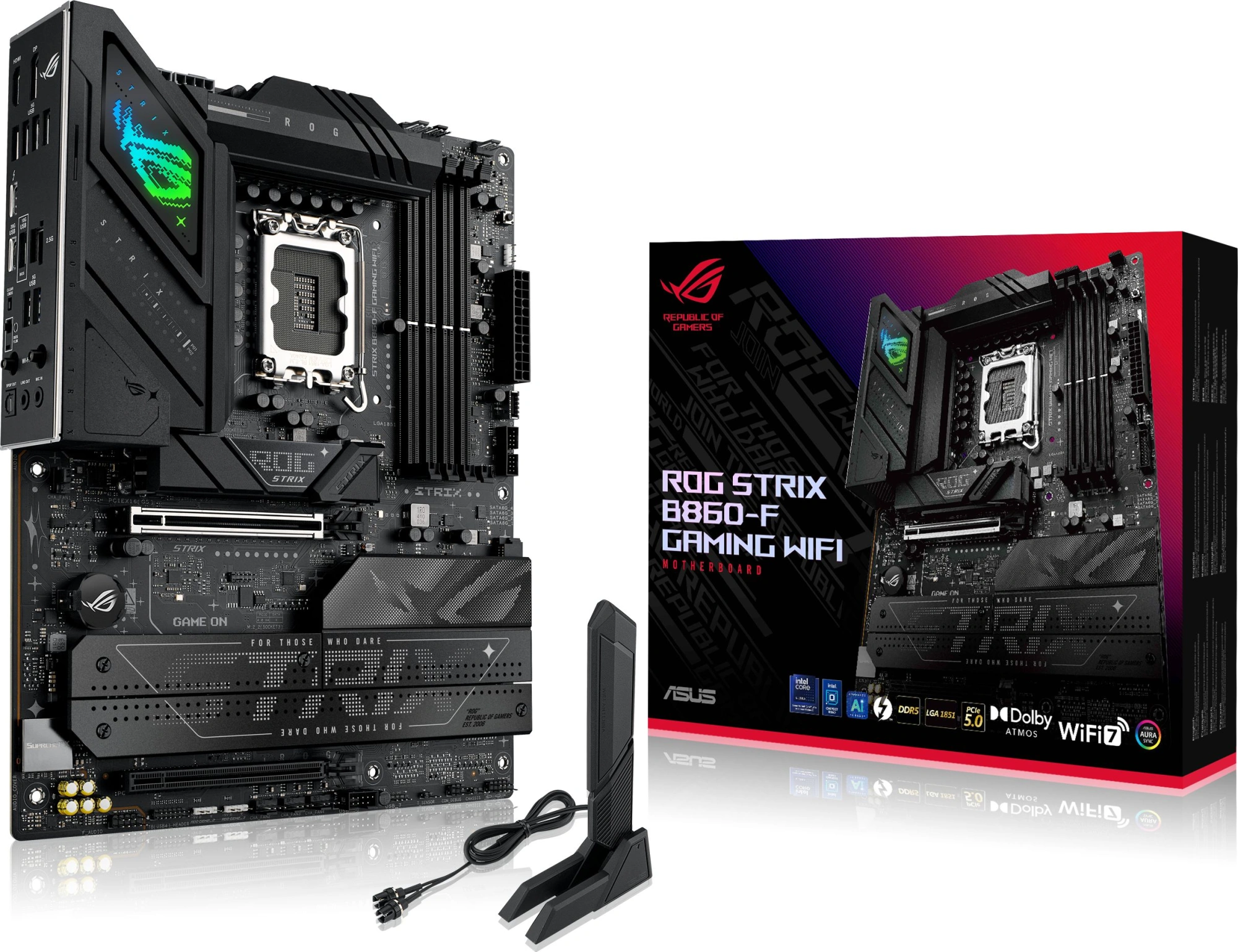 Материнская плата Asus ROG STRIX B860-F GAMING WIFI Soc-1851 Intel B860 4xDDR5 ATX AC`97 8ch(7.1) 2.5Gg RAID+HDMI — миниатюра 11