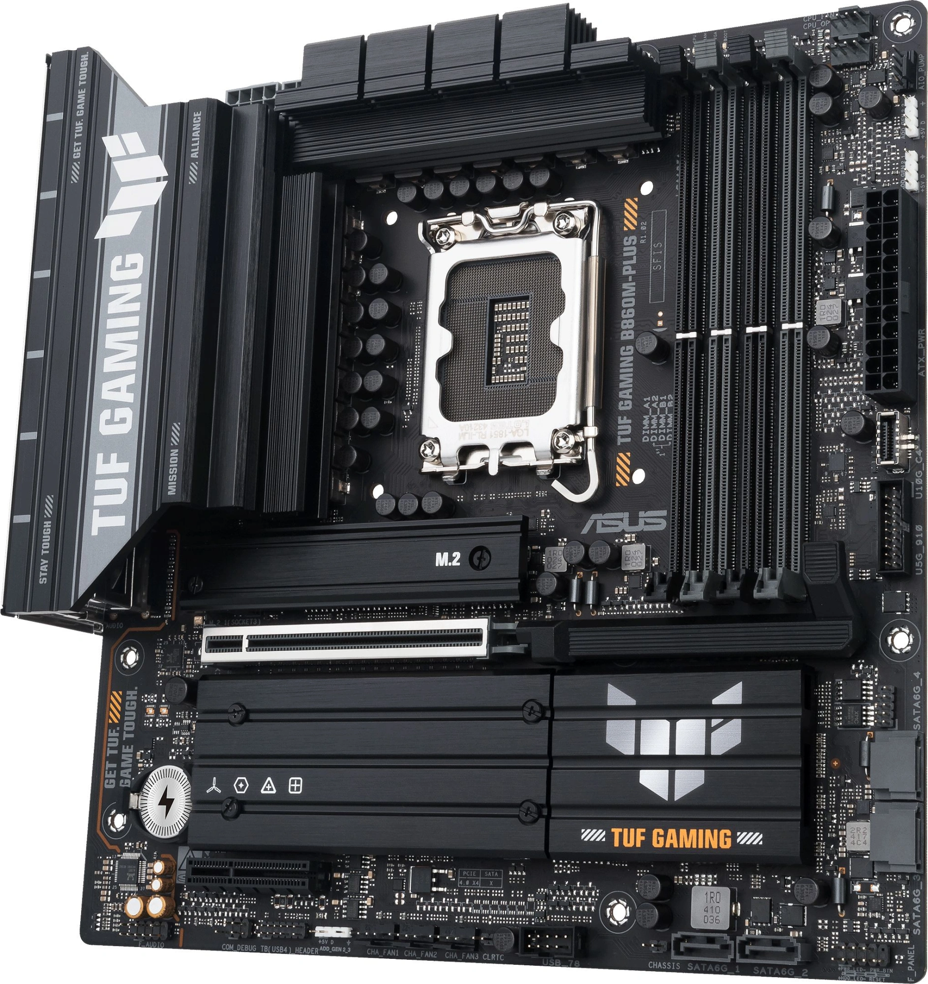 Материнская плата Asus TUF GAMING B860M-PLUS Soc-1851 Intel B860 4xDDR5 mATX AC`97 8ch(7.1) 2.5Gg RAID+HDMI+DP — миниатюра 4
