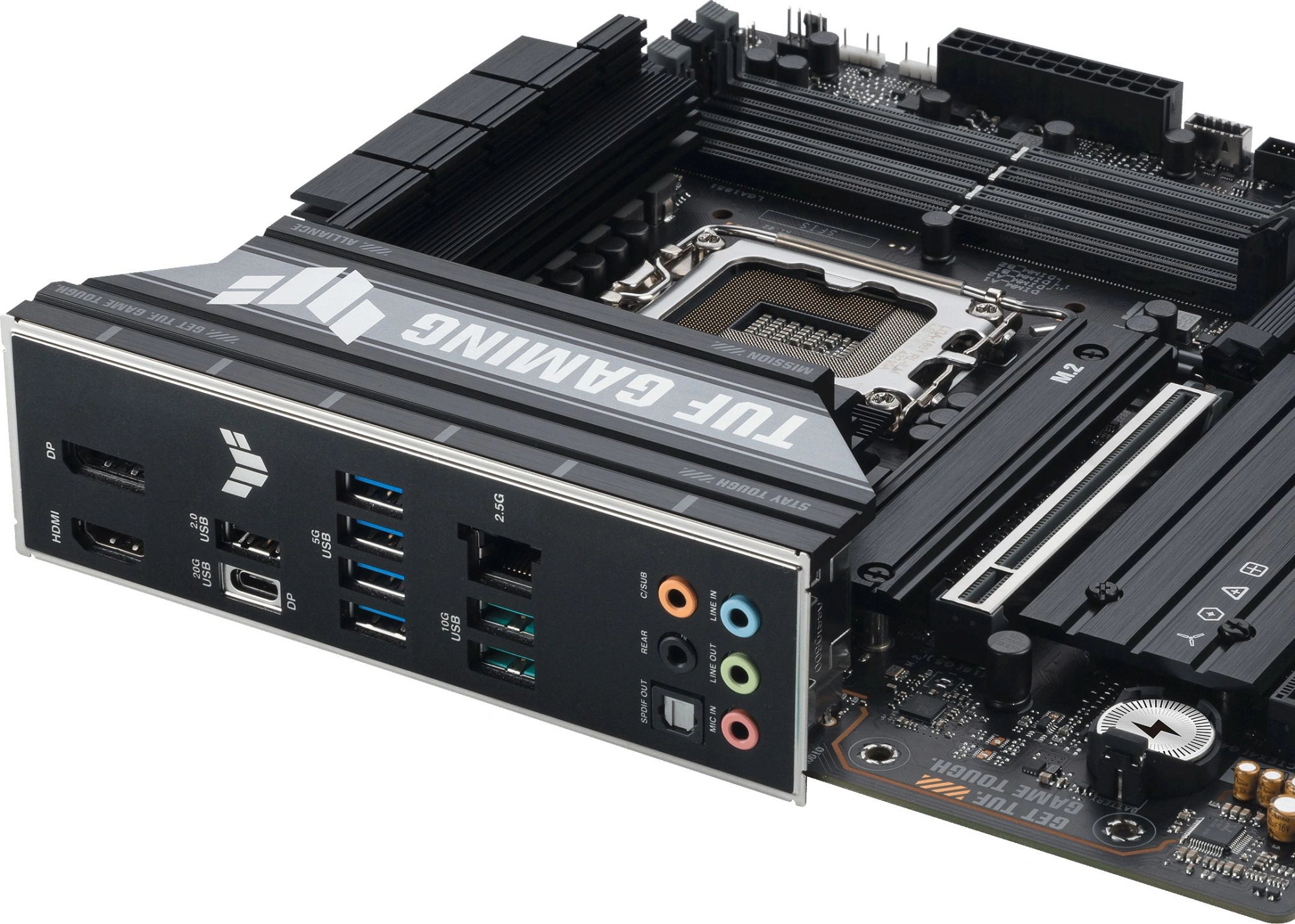 Материнская плата Asus TUF GAMING B860M-PLUS Soc-1851 Intel B860 4xDDR5 mATX AC`97 8ch(7.1) 2.5Gg RAID+HDMI+DP — миниатюра 7
