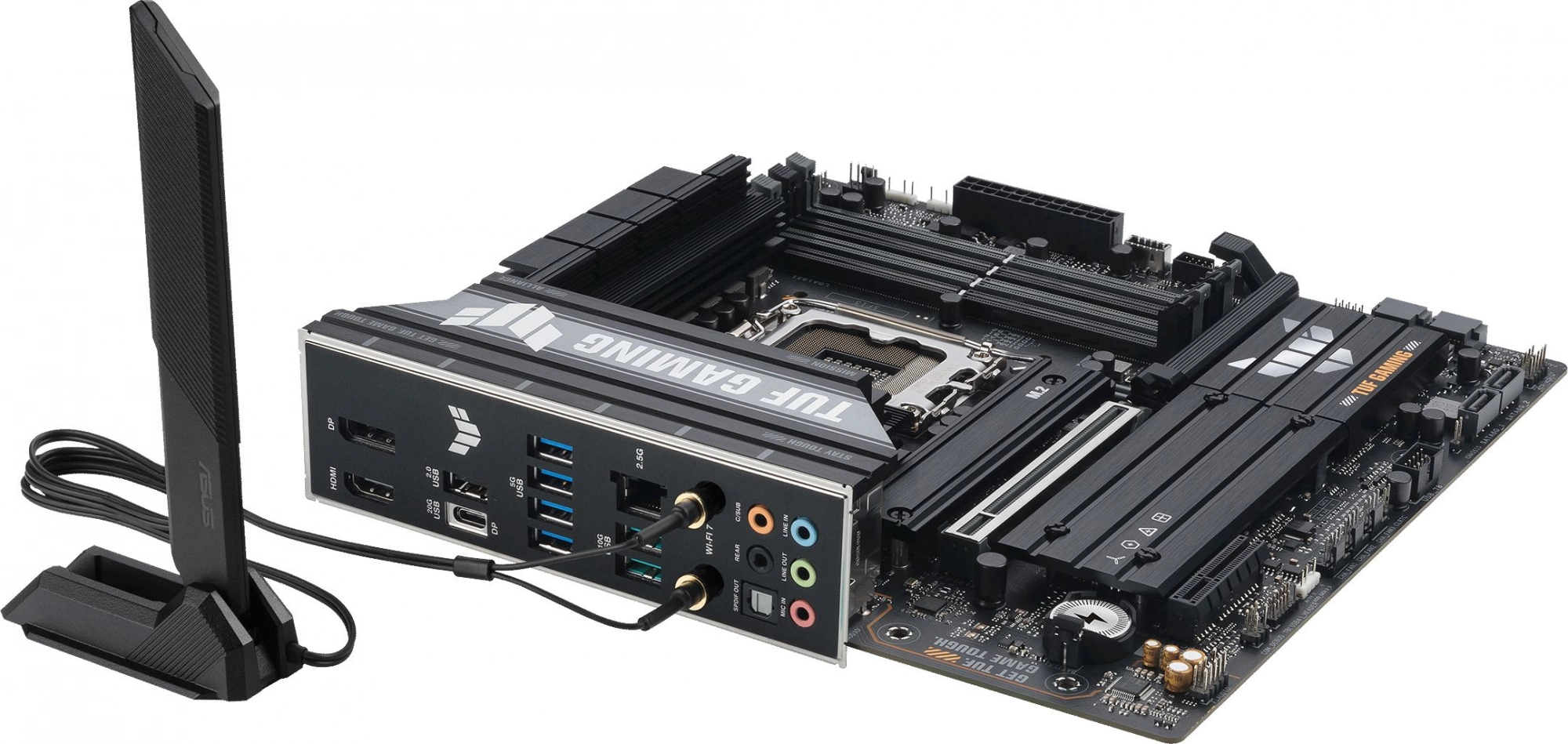 Материнская плата Asus TUF GAMING B860M-PLUS WIFI Soc-1851 Intel B860 4xDDR5 mATX AC`97 8ch(7.1) 2.5Gg RAID+HDMI+DP — миниатюра 7