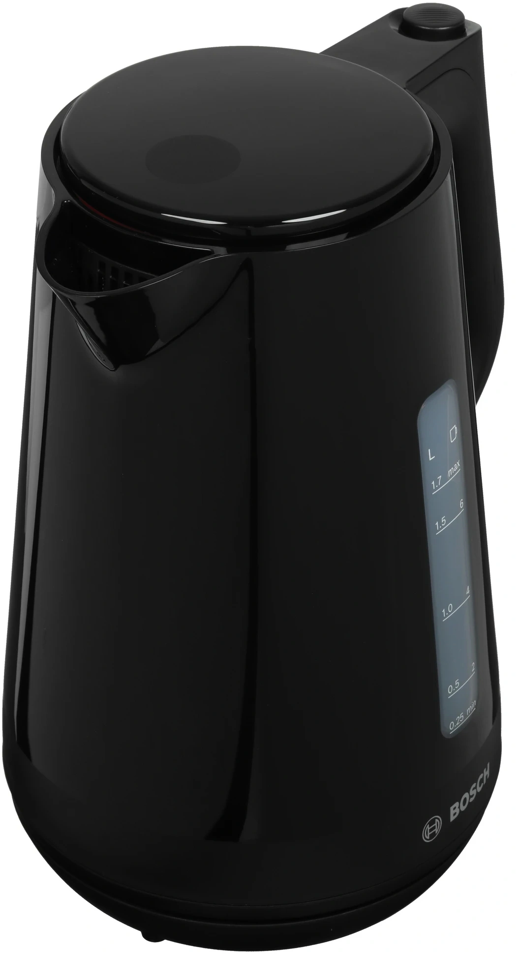 Чайник электрический Bosch TWK1M123 1.7л. 2400Вт черный корпус: пластик — миниатюра 3