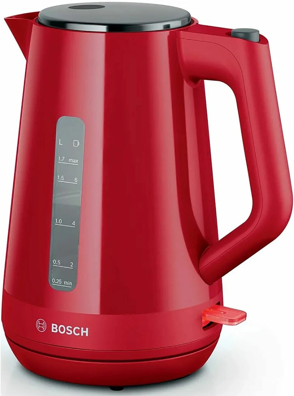 Чайник электрический Bosch TWK1M124 1.7л. 2400Вт красный корпус: пластик — фото 1