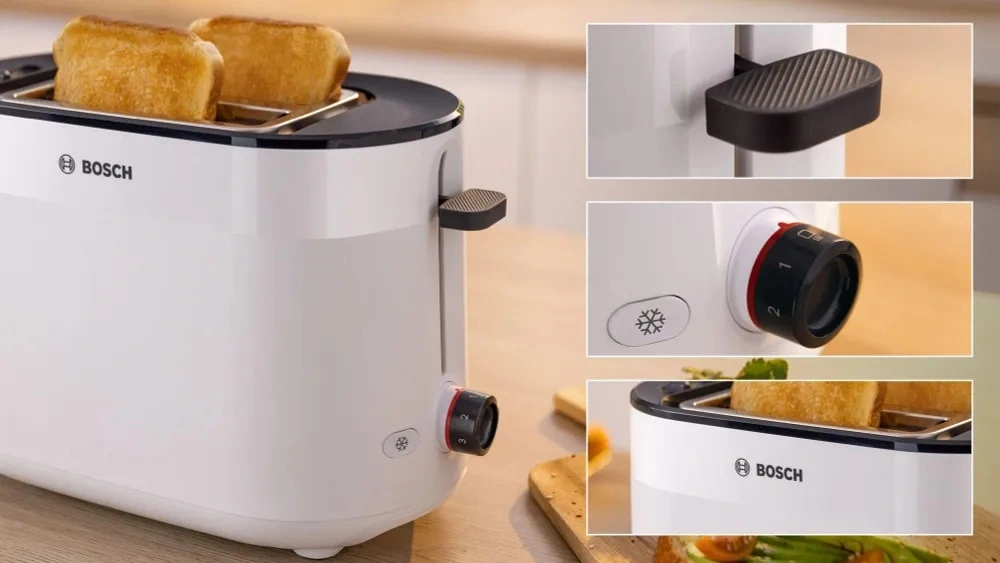 Тостер Bosch TAT2M121 950Вт белый — миниатюра 4