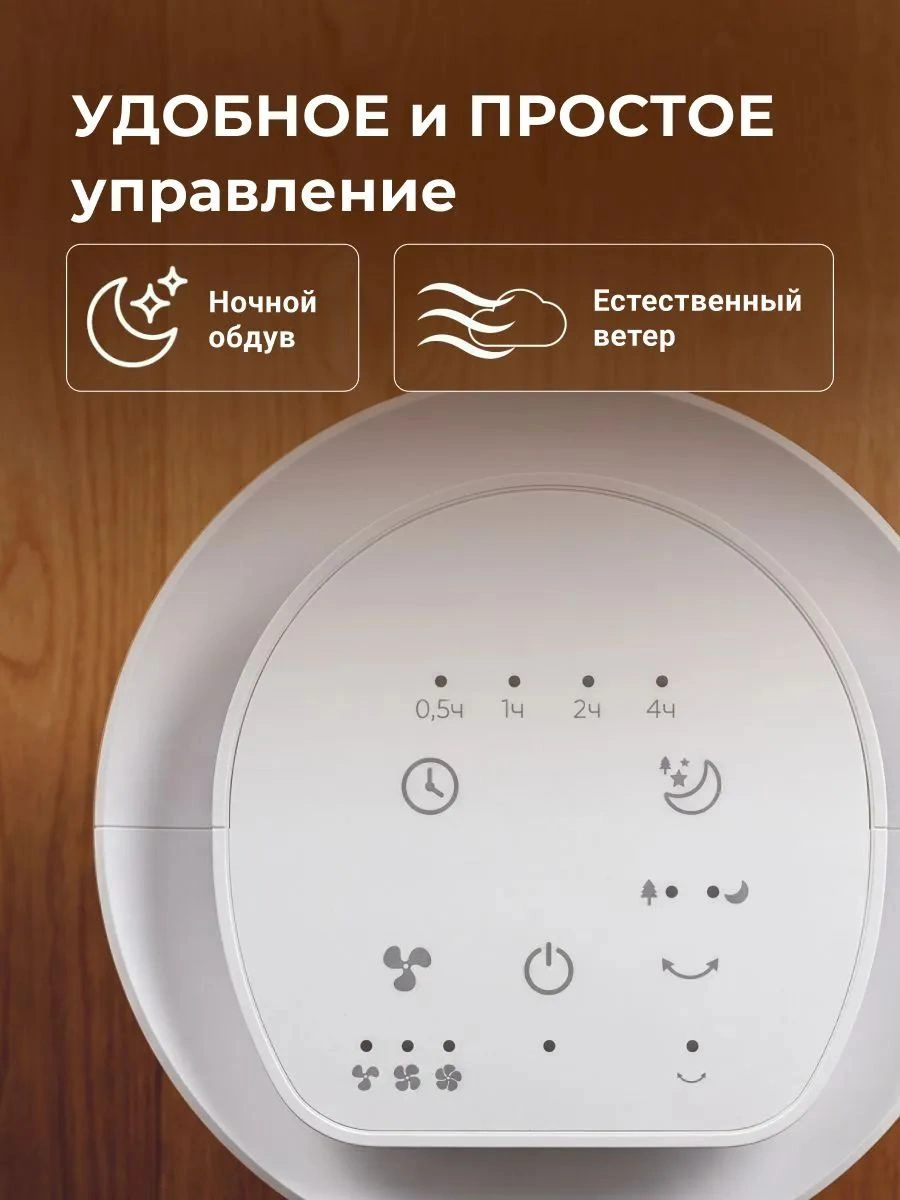 Вентилятор напольный Royal Clima RBF-801E-WT 50Вт скоростей:3 ПДУ белый — миниатюра 8