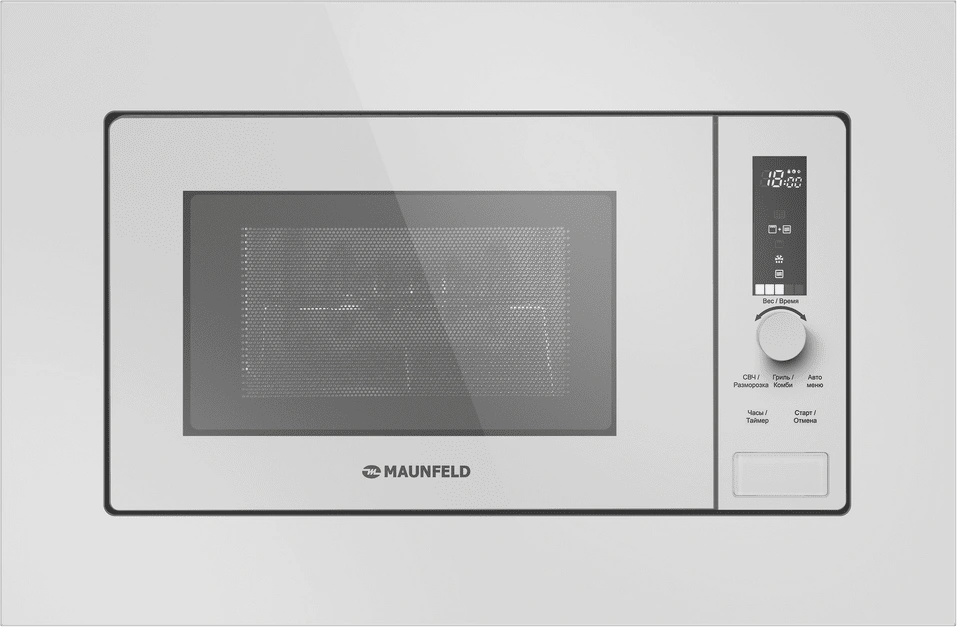 Микроволновая печь Maunfeld JBMO820GW01 20л. 1080Вт белый (встраиваемая) — фото 1