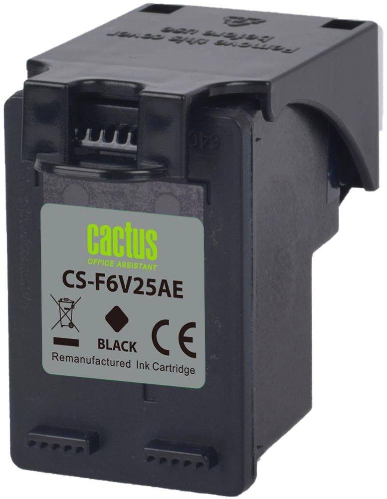 Картридж струйный Cactus CS-F6V25AE 652 черный (480стр.) (18мл) для HP DeskJet Ink Advantage 1115/2135/3635 с чипом — миниатюра 2