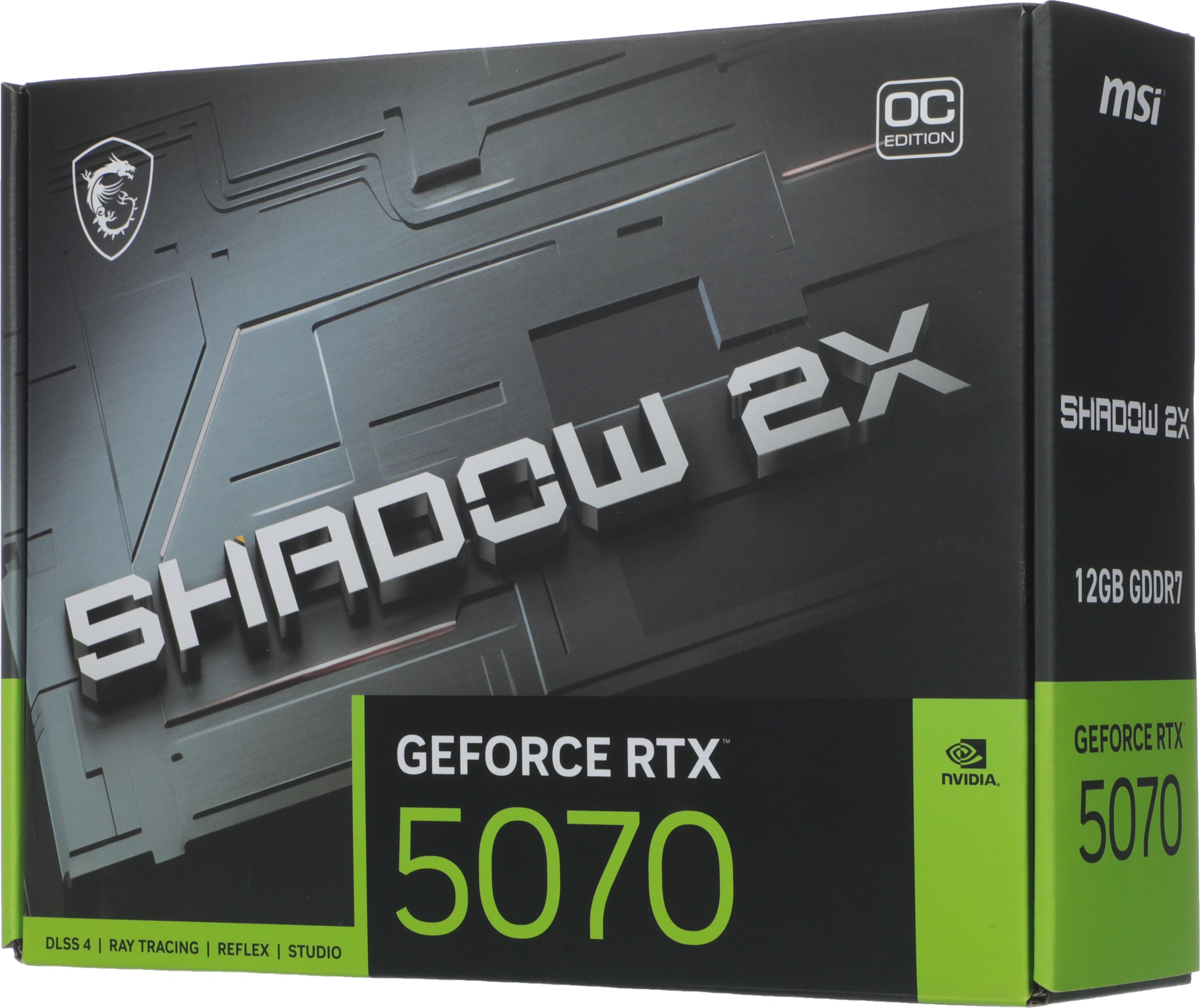 Видеокарта MSI PCI-E 5.0 RTX 5070 12G SHADOW 2X OC NVIDIA GeForce RTX 5070 12Gb 192bit GDDR7 2542/28000 HDMIx1 DPx3 HDCP Ret — миниатюра 8