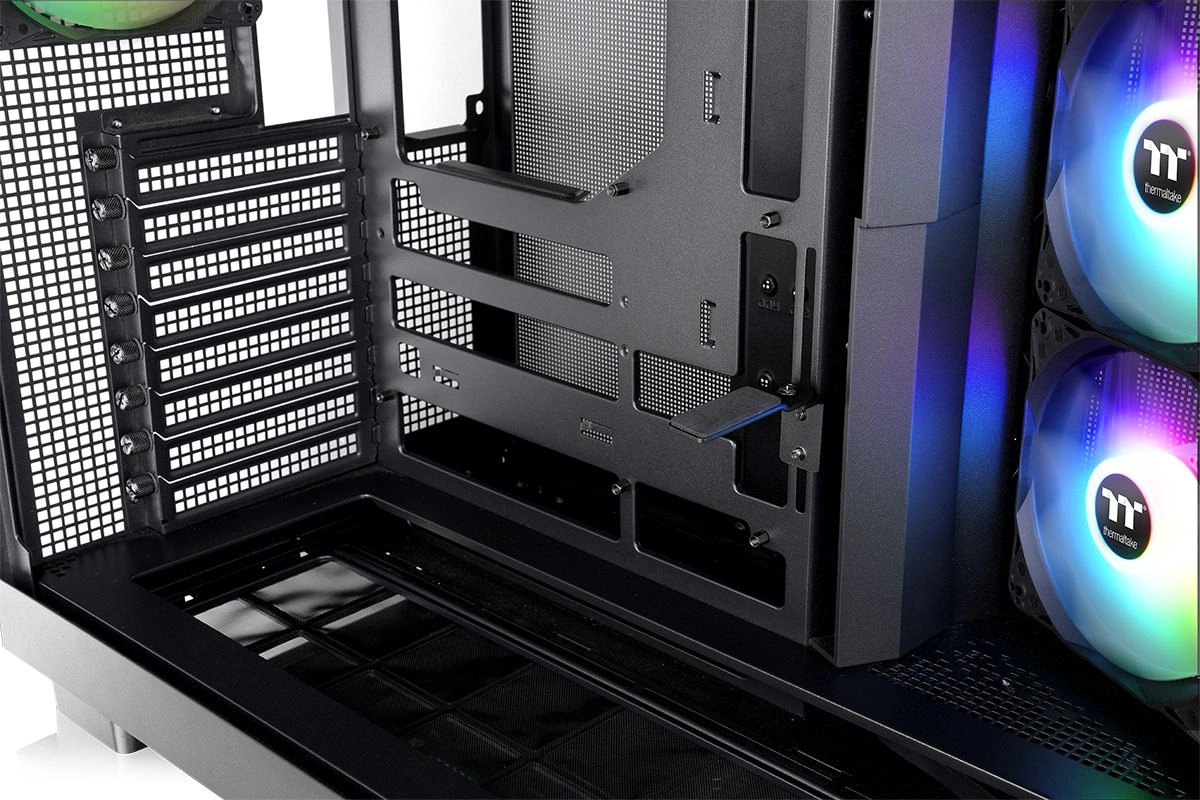Корпус Thermaltake View 380 XL TG черный без БП ATX 5x120mm 2x140mm 2xUSB3.0 audio bott PSU — миниатюра 3