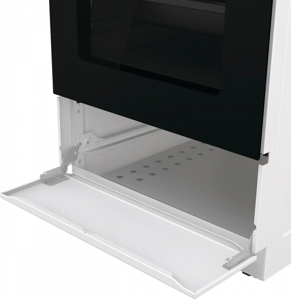 Плита Комбинированная Gorenje GK5A12WG белый (металлическая крышка) реш.сталь — миниатюра 11