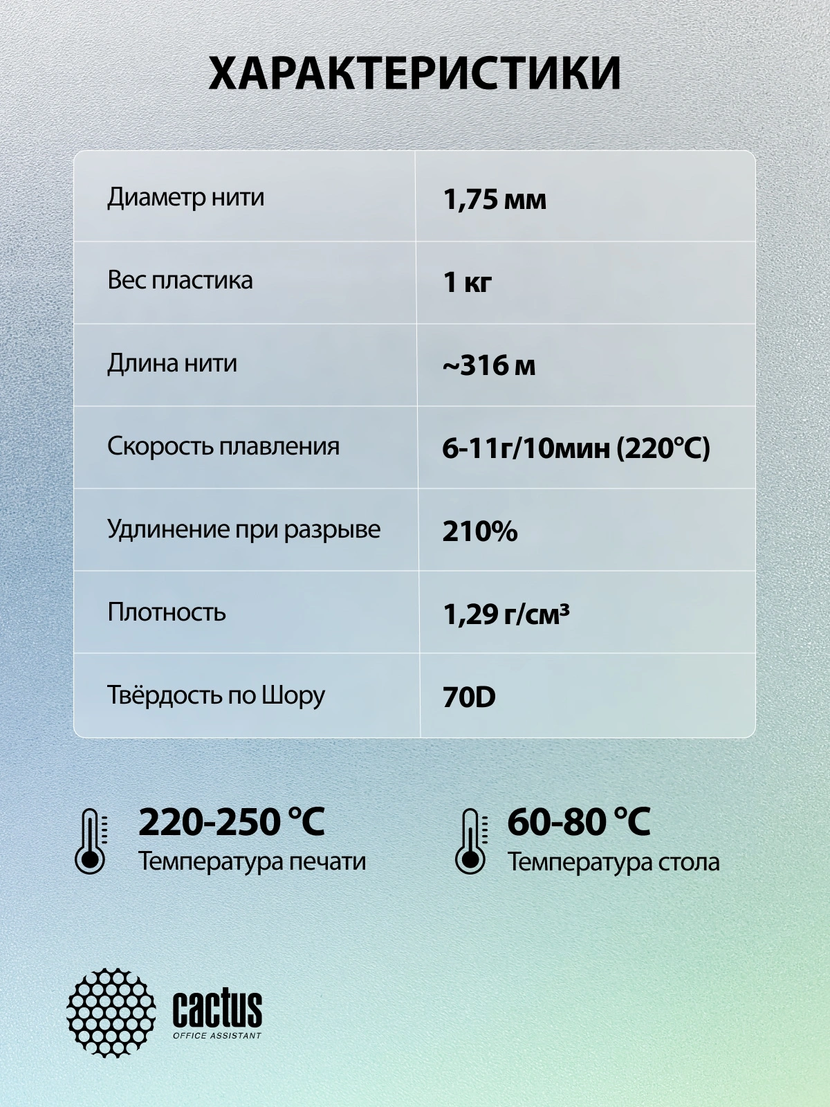 Пластик для принтера 3D Cactus CS-3D-PETG-1KG-PINK PETG d1.75мм 1кг L316м 1цв. — миниатюра 6