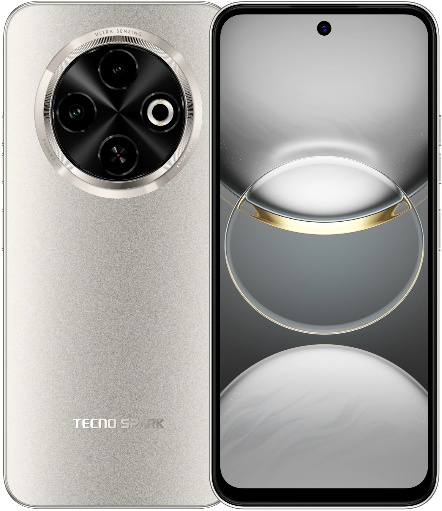 Смартфон Tecno Spark 30C 128Gb 6Gb золотой моноблок (KL5N 128+6 TITANIUM GOLD)