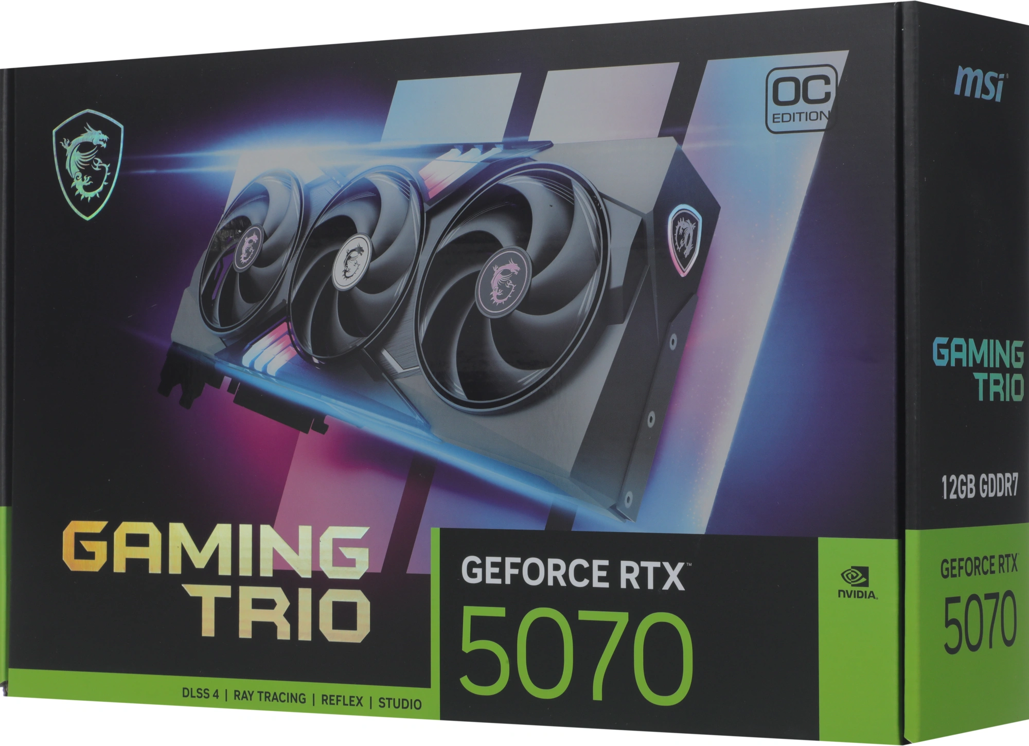 Видеокарта MSI PCI-E 5.0 RTX 5070 12G GAMING TRIO OC NVIDIA GeForce RTX 5070 12Gb 192bit GDDR7 2610/28000 HDMIx1 DPx3 HDCP Ret — миниатюра 11