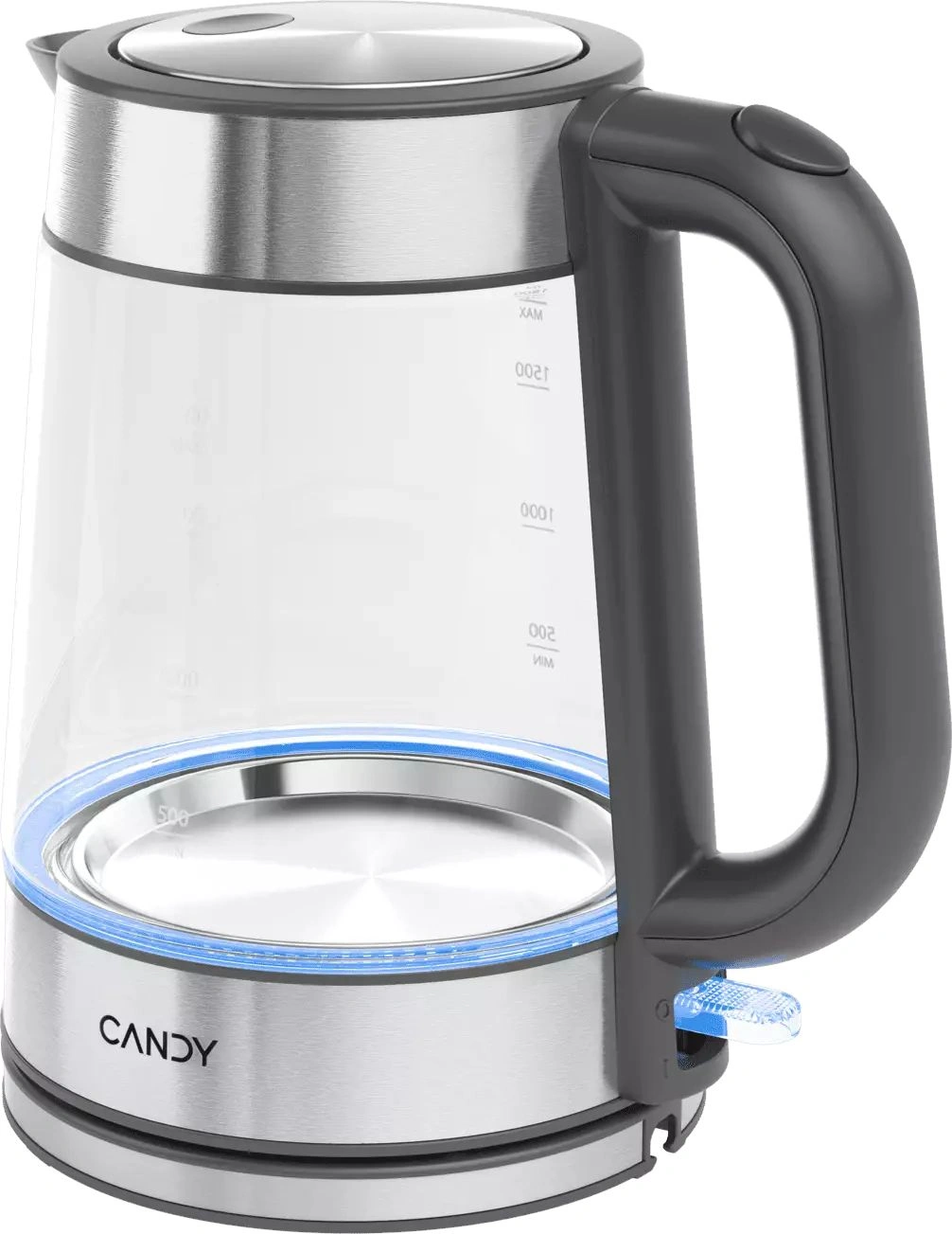 Чайник электрический Candy CK-303 1.8л. 2200Вт графит корпус: стекло/пластик (FM04X0D00RU) — фото 1