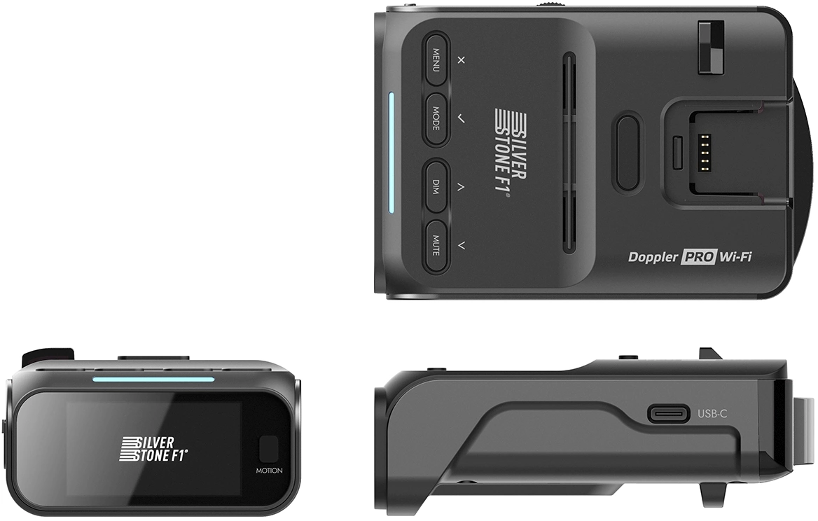 Радар-детектор Silverstone F1 Doppler Pro GPS приемник черный — миниатюра 5
