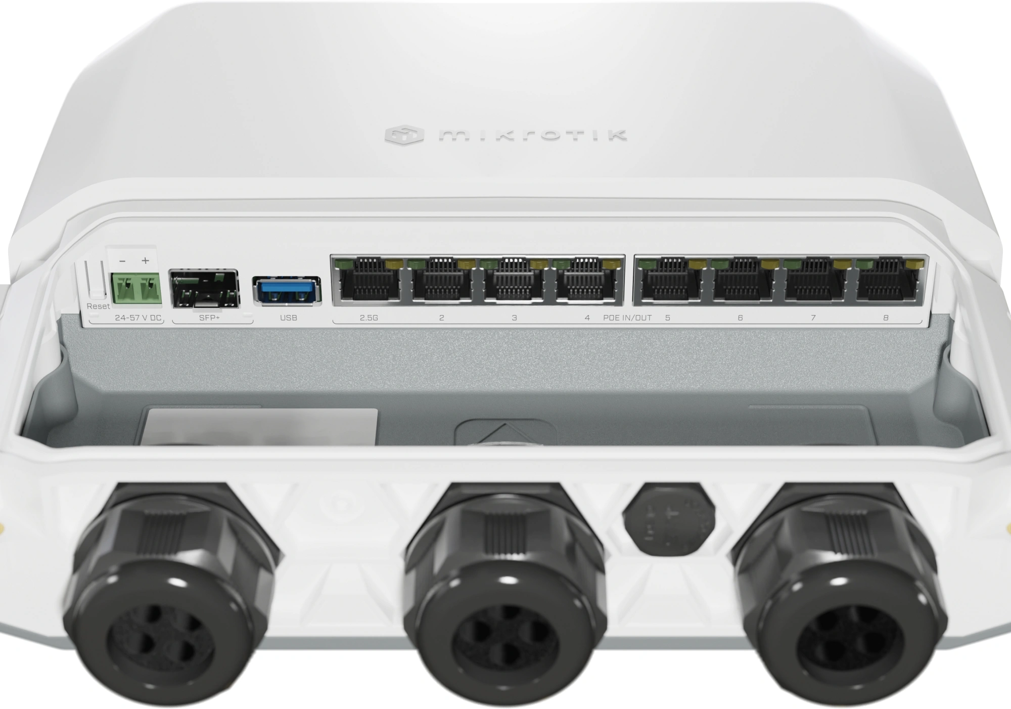 Маршрутизатор MikroTik RB5009UPr+S+OUT 10/100/1000/2500BASE-T/SFP+ белый — миниатюра 4