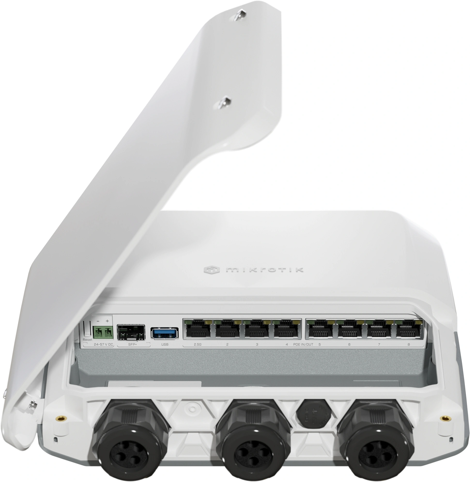 Маршрутизатор MikroTik RB5009UPr+S+OUT 10/100/1000/2500BASE-T/SFP+ белый — миниатюра 5