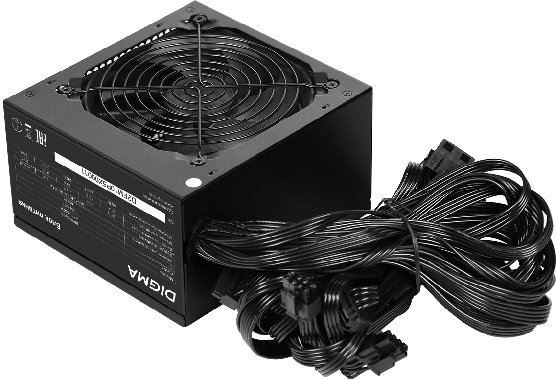 Блок питания Digma ATX 650W DPSU-650W (20+4pin) 120mm fan 4xSATA RTL — миниатюра 2