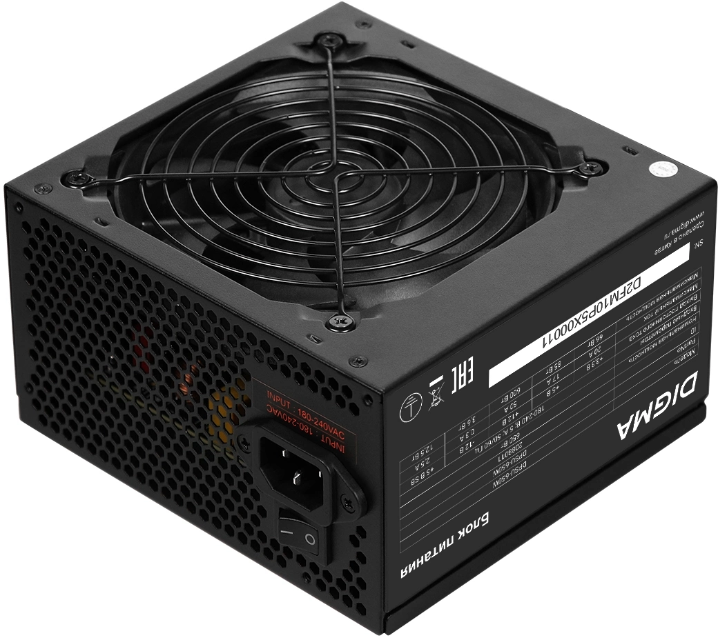 Блок питания Digma ATX 650W DPSU-650W (20+4pin) 120mm fan 4xSATA RTL — миниатюра 5