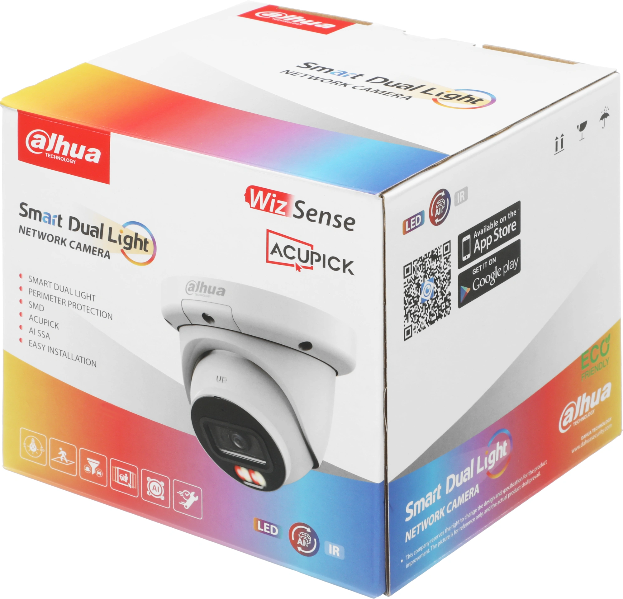 Камера видеонаблюдения IP Dahua DH-IPC-HDW3449QMP-S-IL-0280B 2.8-2.8мм цв. корп.:белый — миниатюра 2