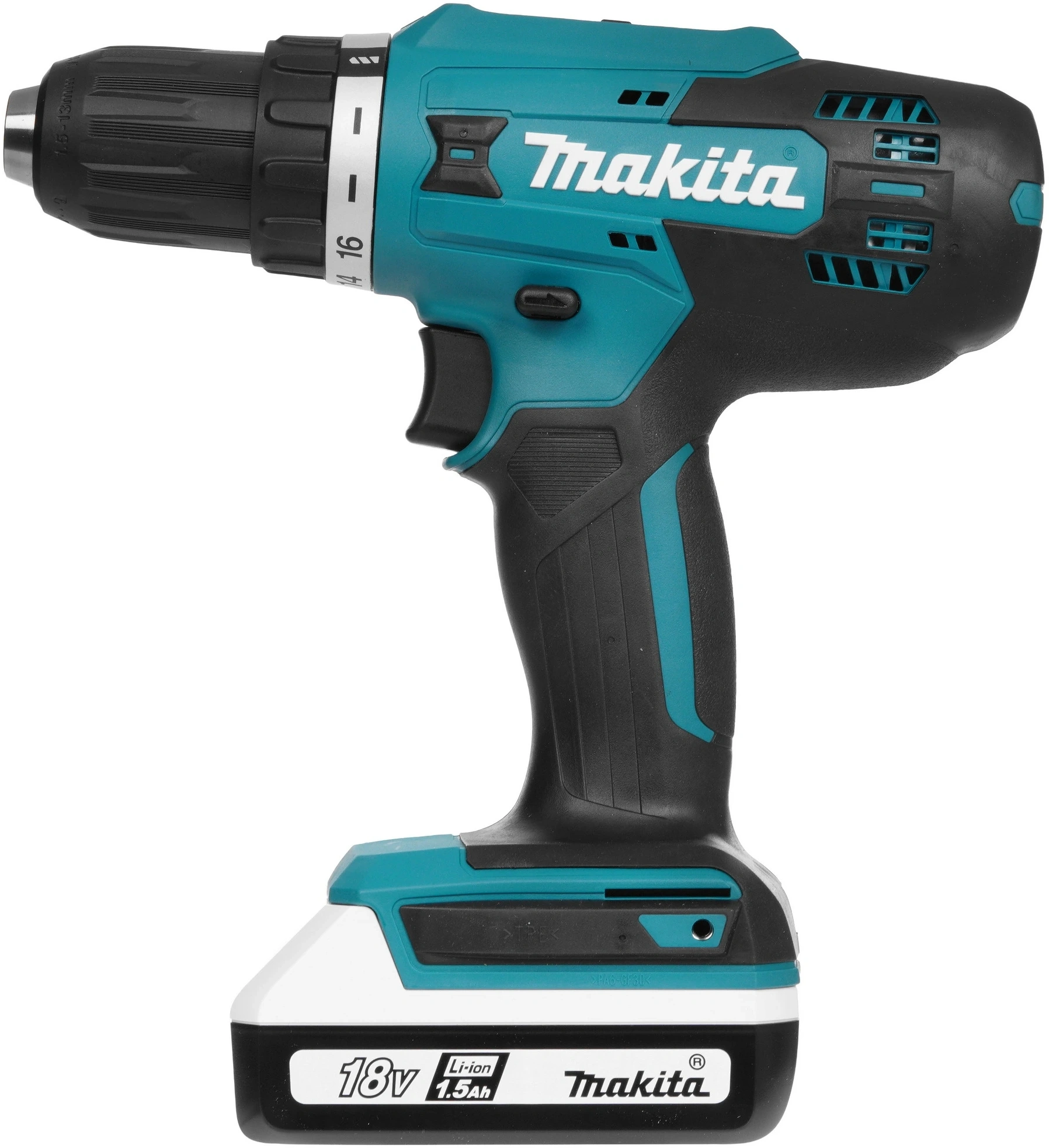 Дрель-шуруповерт Makita DF488D002 аккум. патрон:быстрозажимной (кейс в комплекте) — миниатюра 4
