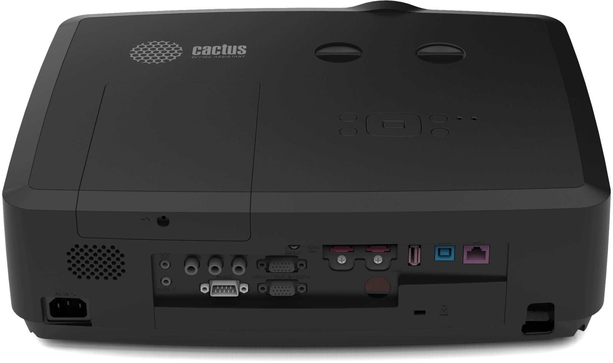 Проектор Cactus Bright CS-S4.B 3LCD 104000Lm LS 6500Lm ANSI (1920x1200) 30000:1 ресурс лампы:10000часов 1xUSB typeA 1xUSB typeB 2xHDMI 4.45кг — миниатюра 3