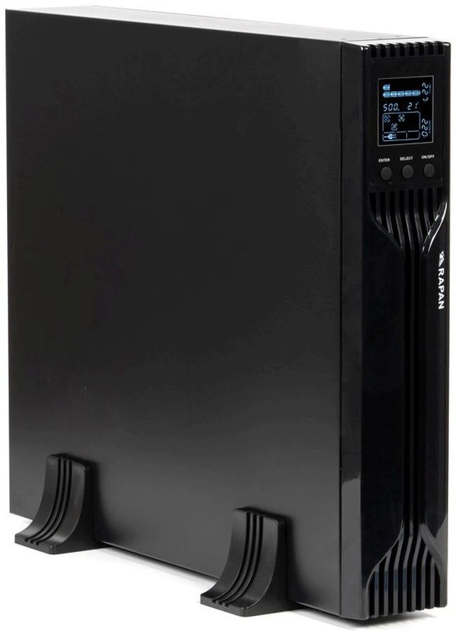 Источник бесперебойного питания Бастион Rapan 1000-RACK-IN-2X9 700Вт 1000ВА черный — миниатюра 2